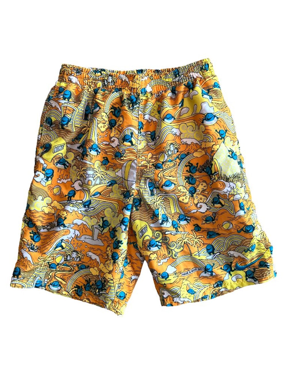 Nike Boys Smiley Face Swim Trunks Lined Size XL 13-15 years Have a Nike Day